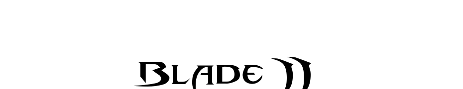 Blade 2 Yazı tipi ücretsiz indir